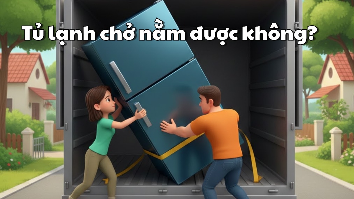 Tủ lạnh chở nằm được không? Hướng dẫn vận chuyển đúng kỹ thuật